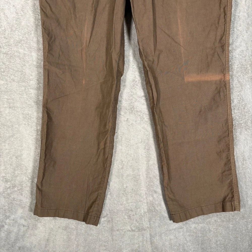 Armani Vintage Jeans Mens Brown Cotton Straight Leg Chino Pants Italy US 36x32